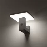 Aplica de perete LED Cu senzor de miscare 15W 4000K IP65, gri — imagine 3