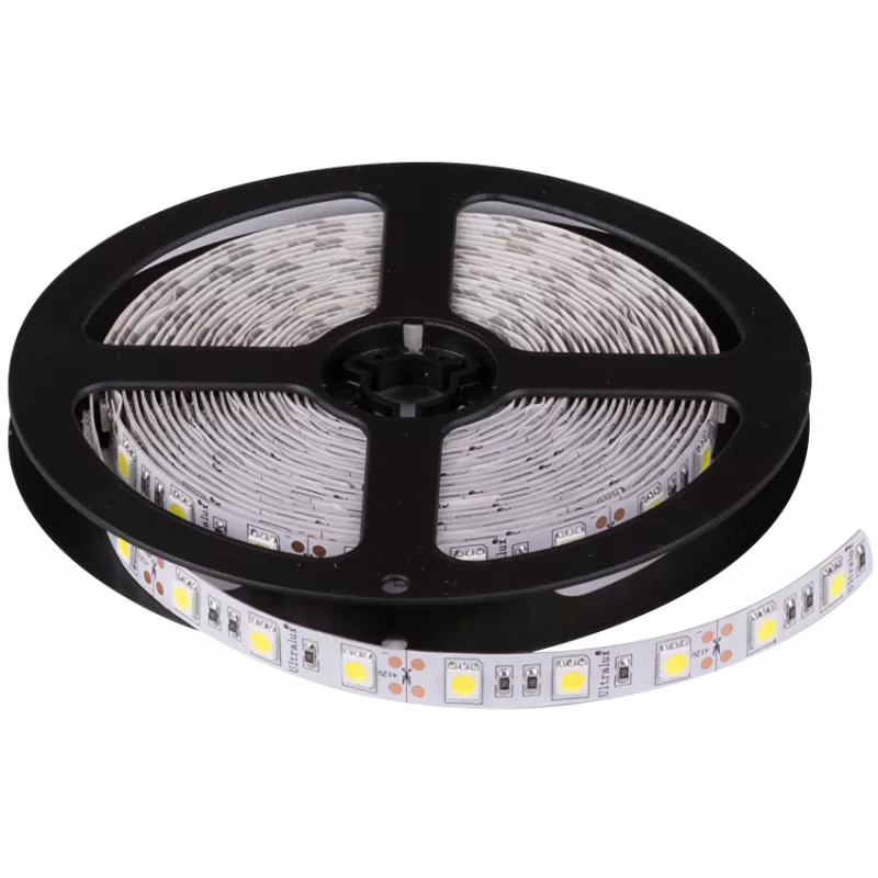 BANDA LED 14.4W/M 6400K, 12V DC, SMD5050, 60 LEDS/M, IP20