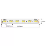 BANDA LED PROFESIONALA CCT 18W/m 2700K-6500K 24V DC 120LED/m IP20  — imagine 3