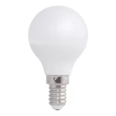 Bec LED glob, 5W, E14, 3000K, 220-240V AC (**Cantitate minima comanda: 10 buc.**)