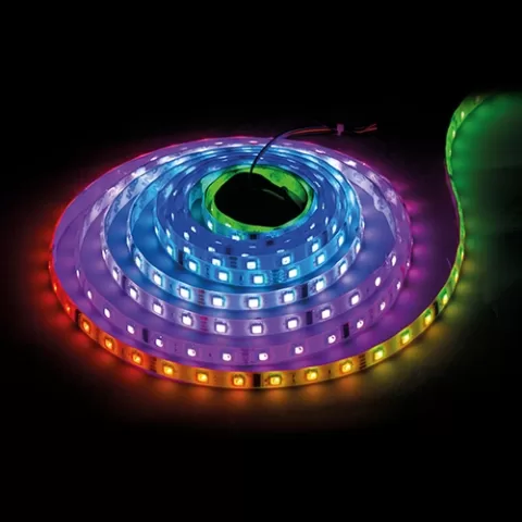 BANDA LED DIGITALA 11.2W/m 12V DC 16 PIXEL/m  48LED/m 