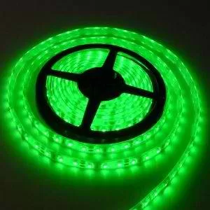 BANDA LED VERDE 4.8W/m, 12V DC, 60LED/m, SMD2835, IP20