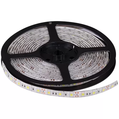 BANDA LED 14.4W/m, 3000K, 12V DC, SMD5050, 60LED/m, IP65