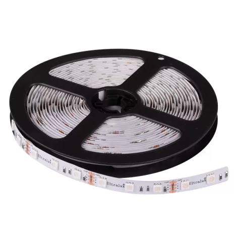 BANDA LED RGB 14.4W/m, 12V DC, SMD5050, 60LED/m, IP20