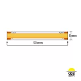 Banda LED profesionala 10W/m, 4000K, 24V DC, 320 led/m, COB, IP20 — imagine 3