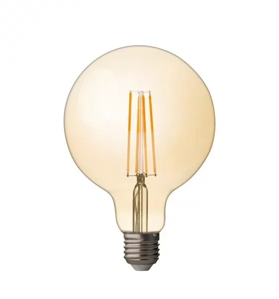 Bec LED glob cu filament dimabil, 4W, E27, 2500K, 220V -240V AC, amber