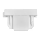 Conector cu capat pentru sina, 2 PINI, alb — imagine 2