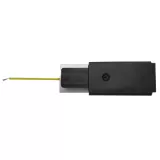 Conector cu capat pentru sina, 2 PINI, negru — imagine 1