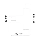 Conector tip P pentru sina proiector LED, 4 pini — imagine 2