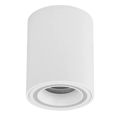 CORP DE ILUMINAT MONTAJ SUPRAFATA IP20, ROTUND, FIX, ALB