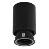 Corp de iluminat pentru montaj aparent, GU10, IP20, rotund, fix, negru — imagine 2