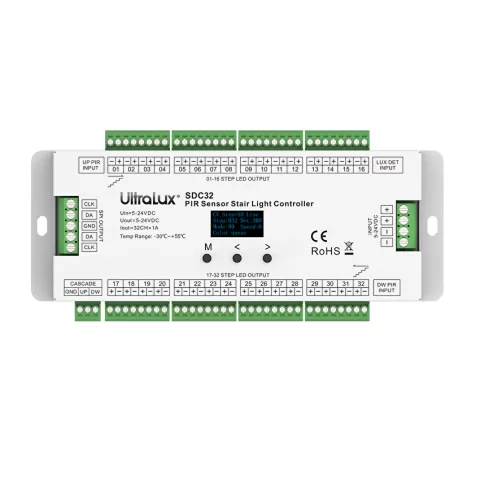 Controler iluminat scara 5-24V DC, 32A max, 768W max