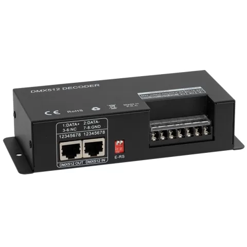 Controller DMX RF pentru iluminat LED RGB/RGBW, 32A, 12-24V DC, IP20
