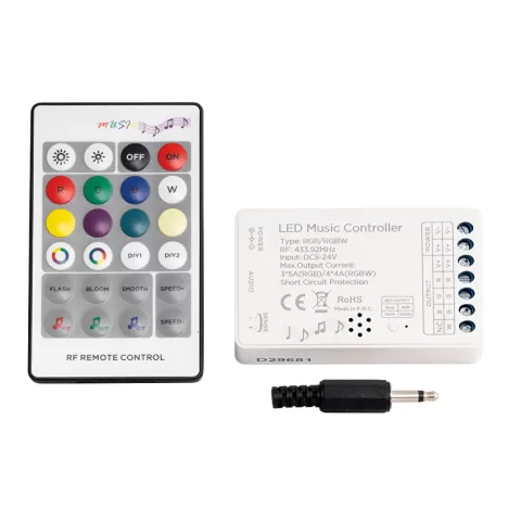 Controller RF pentru benzi LED RGB/RGBW, 16A, 5-24V DC
