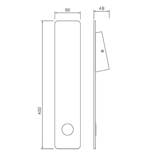 Corp de iluminat LED, DE PERETE, cu lumina indirecta, 5W, corp alb, lumina calda
