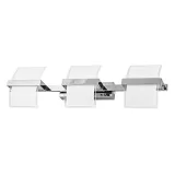 Corp de iluminat LED cu sticla, 15W, lumina neutra, corp cromat — imagine 1