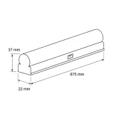 Corp de iluminat LED termoplastic  T5 10W 4200K — imagine 2
