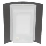 Corp de iluminat pentru exterior de perete, E27, IP44, grafit — imagine 4