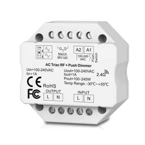 DIMMER TRIAC RF, INCASTRABIL, 1A