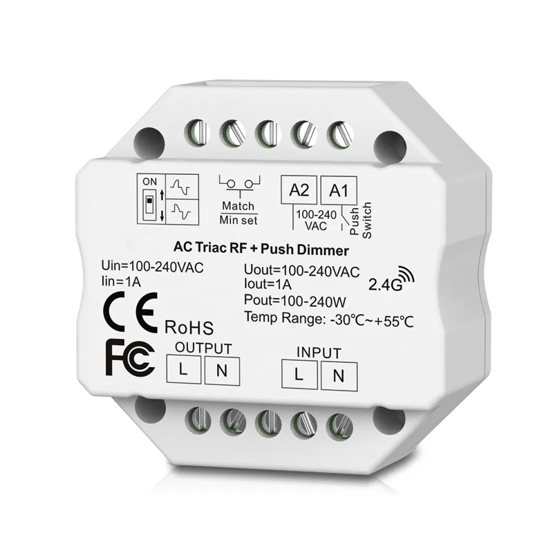 DIMMER TRIAC RF, INCASTRABIL, 1A