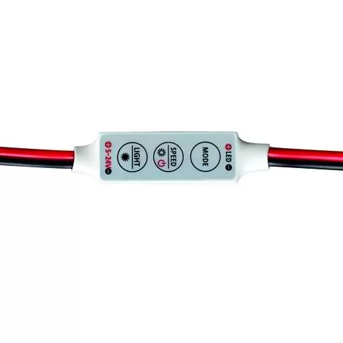 MINI DIMMER BENZI LED MONOCROMATICE, 6A, 5-24V DC