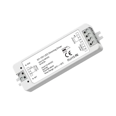 Driver CV dimabil 0/1-10 V, 12-48 V CC, 8 A