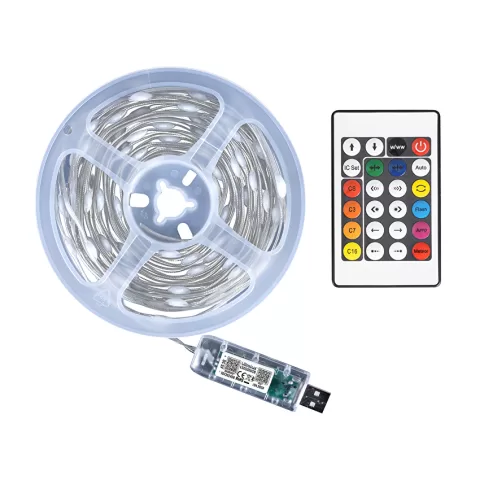KIT BANDA LED RGB IP65 10M 5V 1W/M USB
