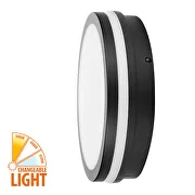Lampa LED CCT, neagra, 24W, 3000K/4000K/6500K, 220V-240V AC, IP54