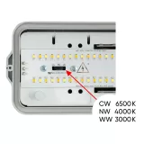 Lampa LED industriala cu senzor CCT 1.5M, РС, 220V-240V AC, 33W MAX SMD 2835 — imagine 4