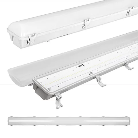 Lampa LED industriala PC, 220V, 1,50m, 54W, 5000K, IP66