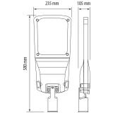 Lampa stradala LED 60W, 4200K IP66 — imagine 6