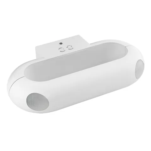 Lampa LED de perete cu senzor PIR, alba, 18W, 4000K, 220-240V AC, IP65