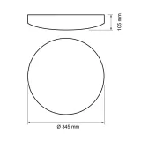 	LAMPA DECORATIVA DE TAVAN 18W 4000K — imagine 3
