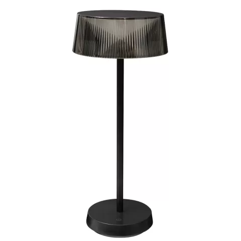 Lampa neagra de birou LED dimabila reincarcabila 2.3W, 3000K, IP44