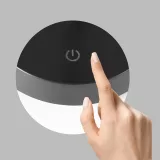 Lampa neagra de birou LED dimabila reincarcabila 2.3W, 3000K, IP44 — imagine 3