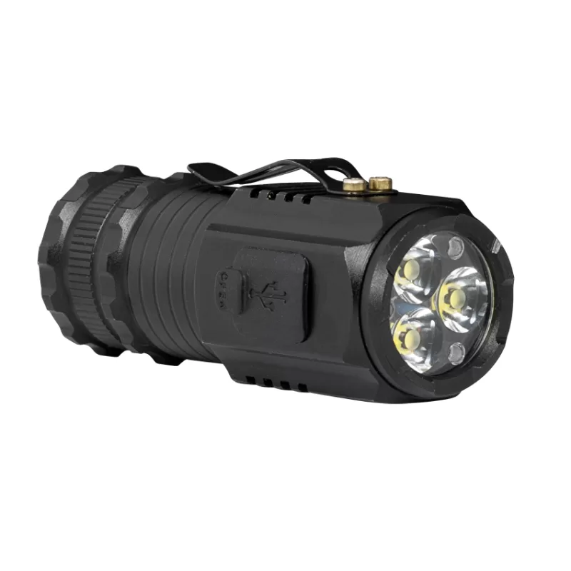 Lanterna LED portabila cu baza magnetica si clip 3x5W, 6500K, 5V DC, IP44
