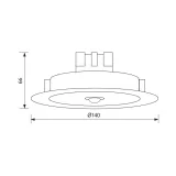 PANOU LED INCASTRABIL CU SENZOR PIR 11W LUMINA NEUTRA — imagine 2