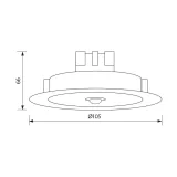 PANOU LED INCASTRABIL CU SENZOR PIR 7W LUMINA NEUTRA — imagine 2