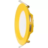 PANOU LED INCASTRABIL ROTUND 6W RAMA GALBENA LUMINA CALDA — imagine 2