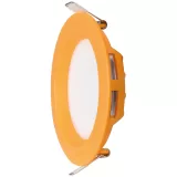 PANOU LED INCASTRABIL ROTUND 6W RAMA PORTOCALIE LUMINA CALDA — imagine 2