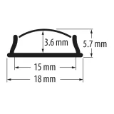 PROFIL ALUMINIU PENTRU BENZI LED FLEXIBIL 2m — imagine 3