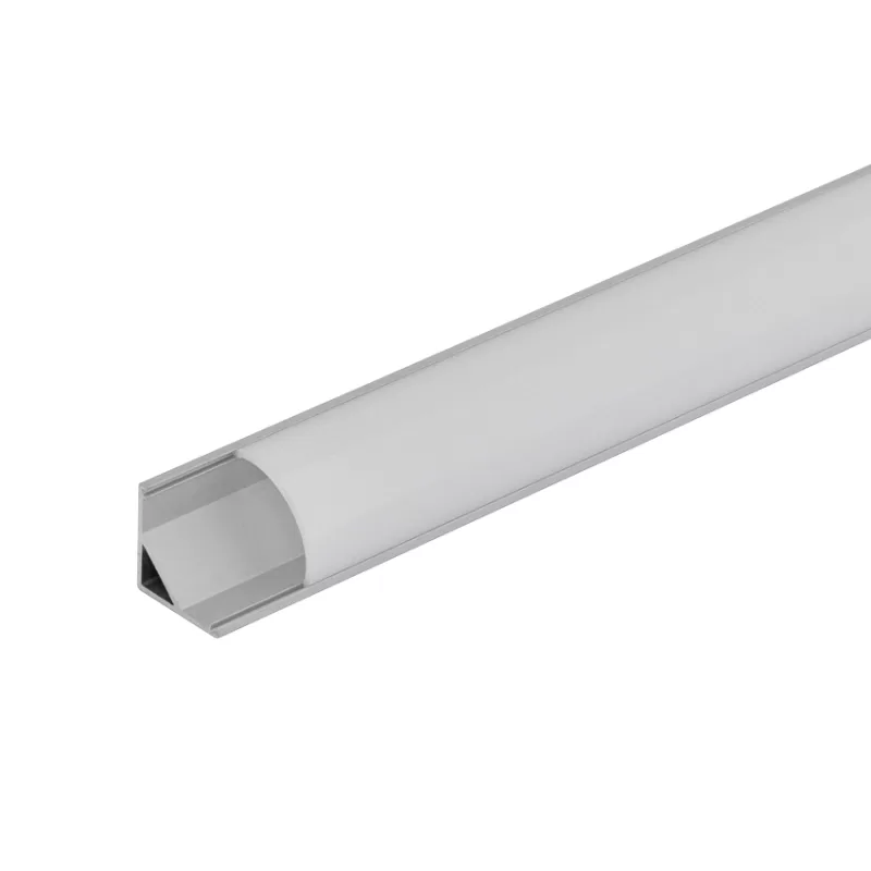 Profil aluminiu pentru benzi LED flexibile, unghiular, 3m - Comenzi sub 25 buc/bax: ridicare din depozit