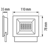 Proiector LED SLIM, SMD2835, 10W, 4200K, IP65 — imagine 2