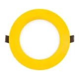 PANOU LED INCASTRABIL ROTUND 6W RAMA GALBENA LUMINA CALDA — imagine 1