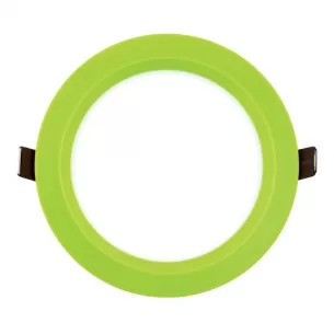 PANOU LED INCASTRABIL ROTUND 6W RAMA VERDE LUMINA NEUTRA
