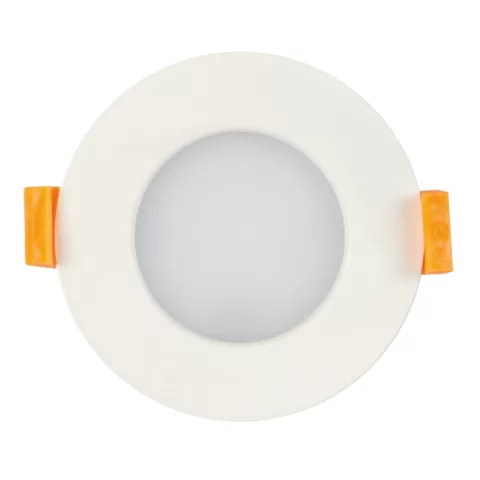 Panou LED incastrabil , rotund, 7W, SMD2835, rama alba, 3000K, IP44