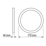 PANOU LED ROTUND 12W 4200K — imagine 2