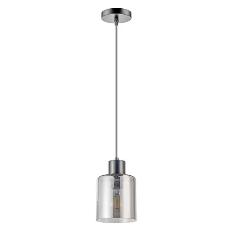 Pendul sticla, 1m, E27, 220-240V AC, negru