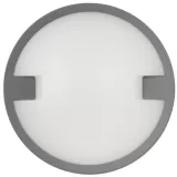 Plafoniera LED, rezistenta la apa, rotunda, 12W, gri, 4000K, IP65 — imagine 1