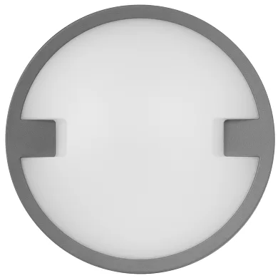 Plafoniera LED, rezistenta la apa, rotunda, 18W, 4000K, gri, IP65